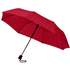 21" Wali-sateenvarjo, taitettava, automaattisesti avautuva, punainen liikelahja logopainatuksella